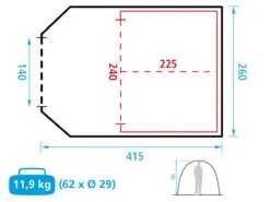 Obelink Benidorm 4 CoolDark Tunneltent -Buitenkampeer Winkel 576613 576613 images other obelink benidorm 4 blue afb7 2 ecommerce