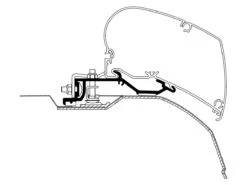 Thule Omnistor 6300 Ducato Wit Cassetteluifel -Buitenkampeer Winkel 577793 577793 images other thule adapter ducato h2 2006 375 400 cm ecommerce 1