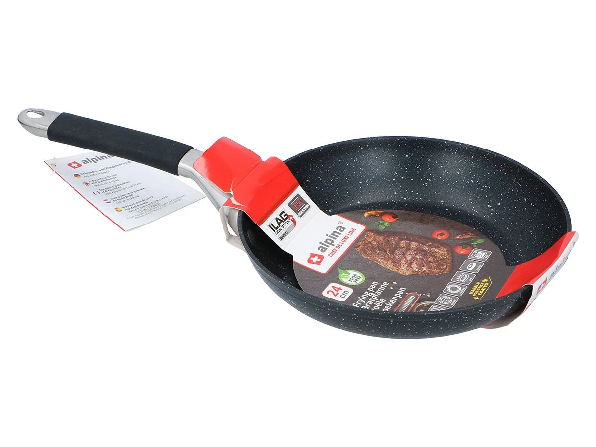 Alpina 24 Cm Marble Koekenpan 1 Alpina 24 Cm Marble Koekenpan