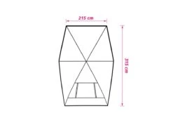 Obelink Elbe Multi Luifel -Buitenkampeer Winkel elbe multiluifel floor plan ecommerce