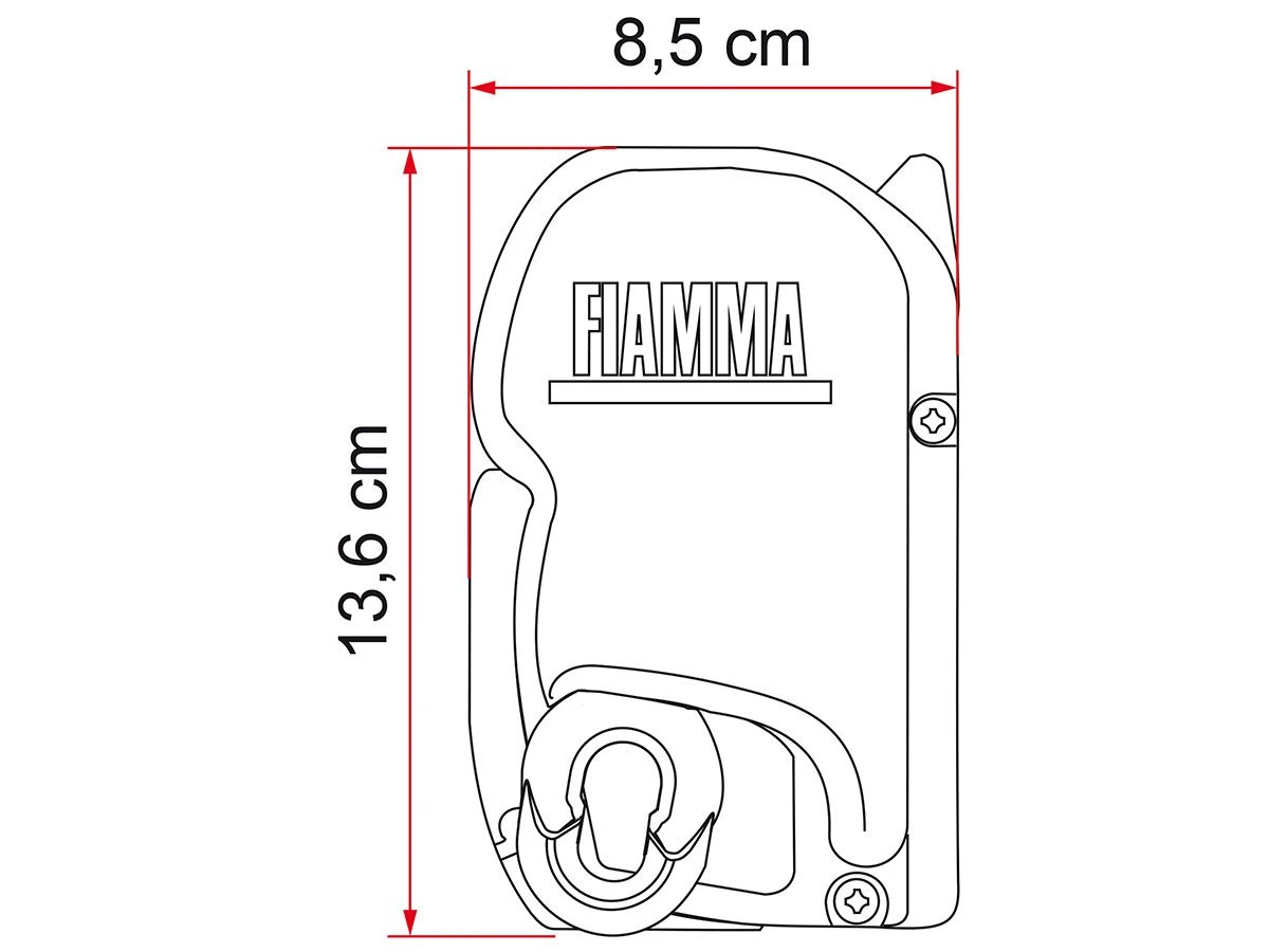 Fiamma F45S PSA Polar White Cassetteluifel 3 Fiamma F45S PSA Polar White Cassetteluifel - Afbeelding 3