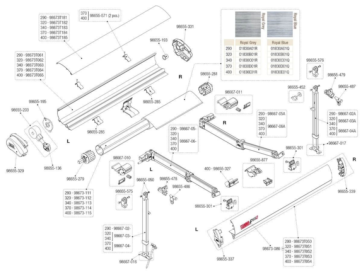 Fiamma Eindkap Voorlijst Links F65S 2 Fiamma Eindkap Voorlijst Links F65S - Afbeelding 2