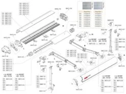 Fiamma Scharnierstuk Staander Aluminium Links F80S -Buitenkampeer Winkel fiamma f80s polar white spare parts 3 ecommerce d95b 2