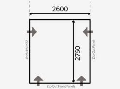 Dometic Club Air Pro 260 M Voortent 21 Dometic Club Air Pro 260 M Voortent -Buitenkampeer Winkel kampa dometic plattegrond club 260 m 2021 ecommerce 0908
