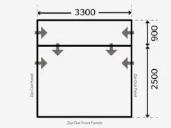 Dometic Rally Air All-Season 330 Drive-Away Campertent -Buitenkampeer Winkel kampa dometic plattegrond rally 330 drive away 2021 ecommerce c6a6
