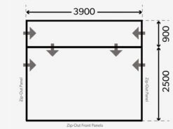 Dometic Rally Air Pro 390 Drive-Away Campertent -Buitenkampeer Winkel kampa dometic plattegrond rally 390 drive away 2021 ecommerce 5a98