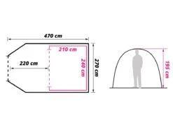 Obelink Albatros 4 Easy Air Tunneltent -Buitenkampeer Winkel obelink albatros easy air floor plan ecommerce 6173