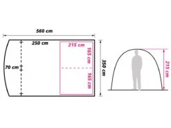 Obelink Living Tunneltent -Buitenkampeer Winkel obelink living floor plan ecommerce 077c 1