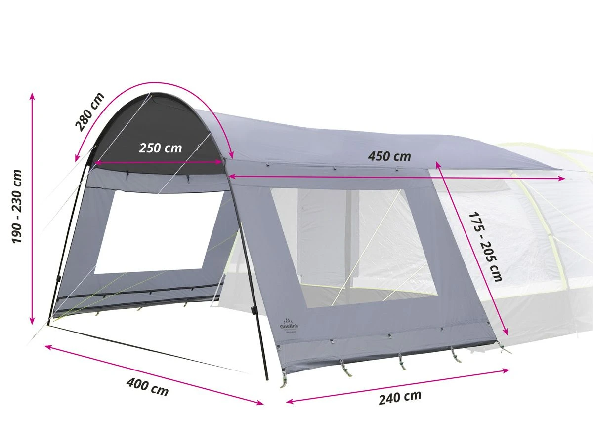 Obelink Soleil Plus Window CoolDark Tentluifel 4 Obelink Soleil Plus Window CoolDark Tentluifel - Afbeelding 4