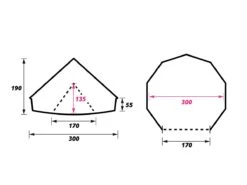 Obelink Sahara 300 Deluxe Bell Tent -Buitenkampeer Winkel sahara 300 plattegrond ecommerce 50b5 1