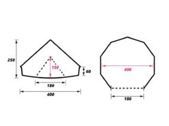 Obelink Sahara 400 Bell Tent -Buitenkampeer Winkel sahara 400 plattegrond ecommerce 0787 5