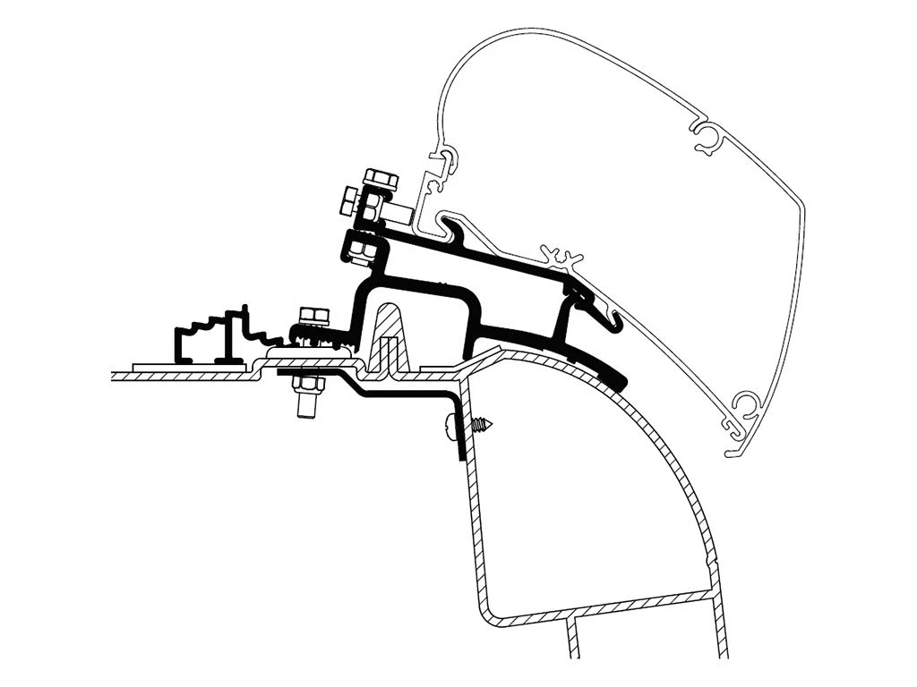 Thule Adapter Master Movano 1998-2010 1 Thule Adapter Master Movano 1998-2010
